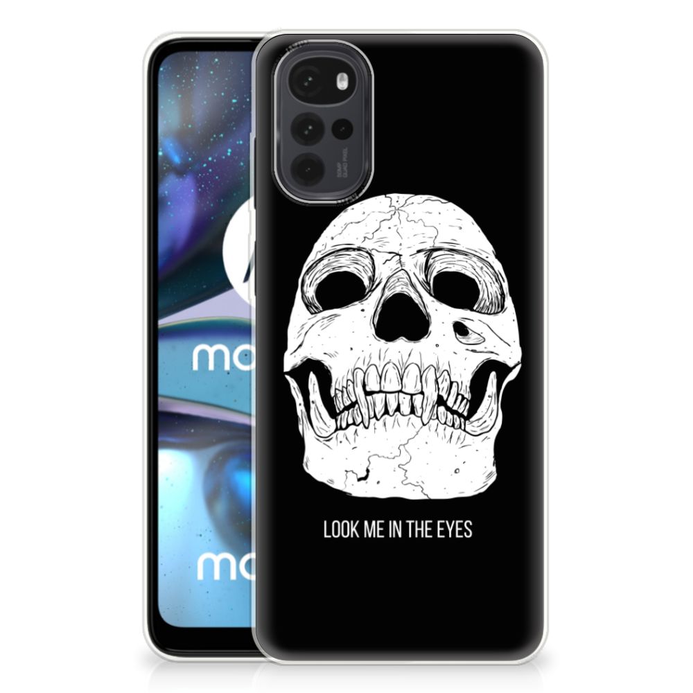 Silicone Back Case Motorola Moto G22 Skull Eyes
