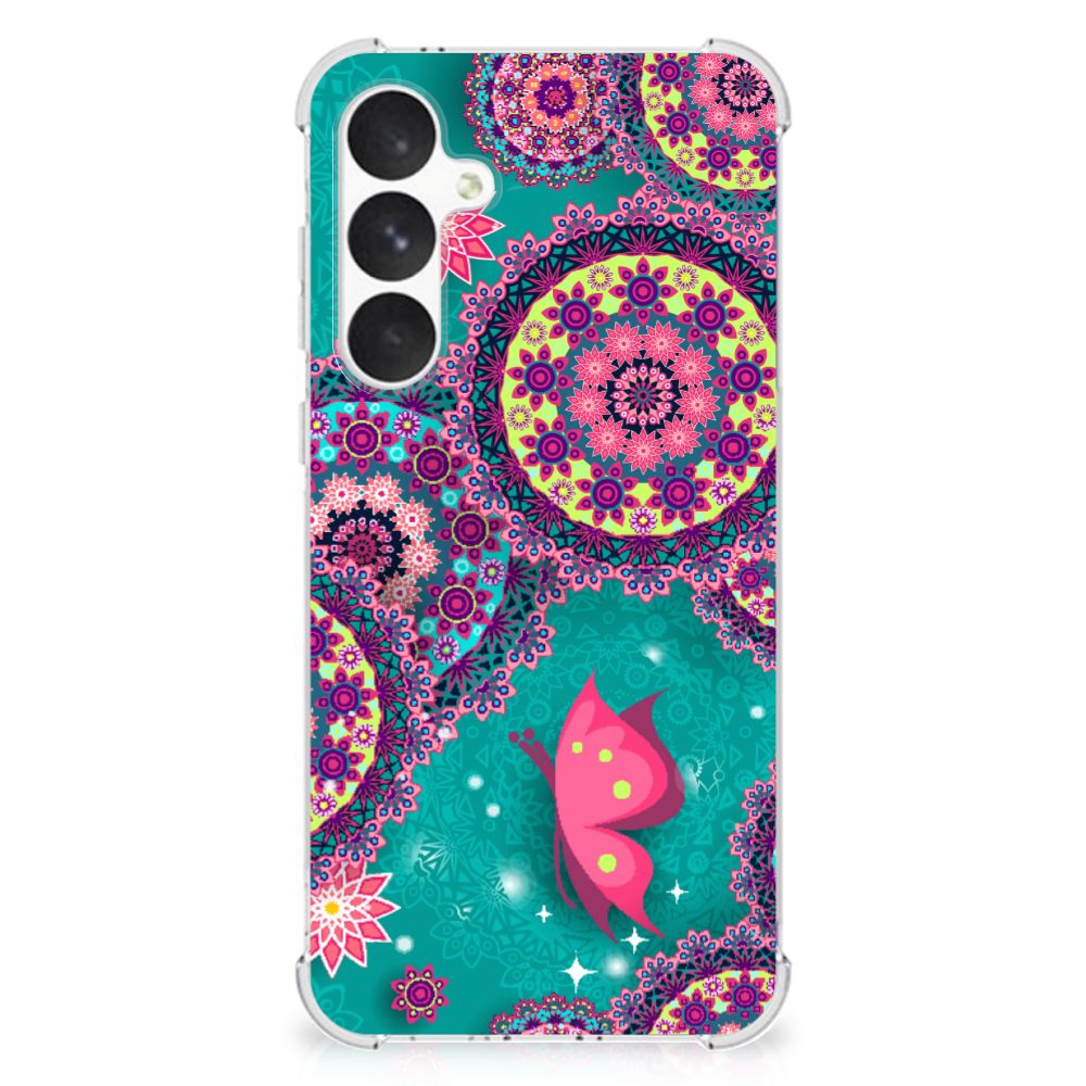Samsung Galaxy A55 Back Cover Cirkels en Vlinders