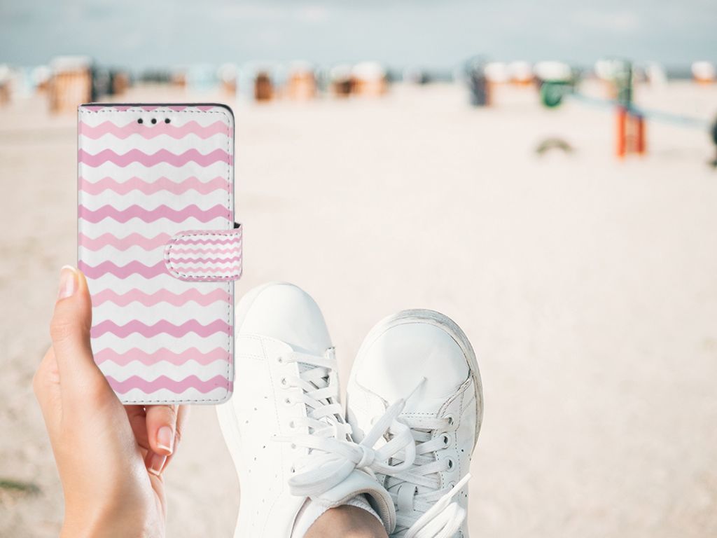 Sony Xperia Z3 Telefoon Hoesje Waves Roze