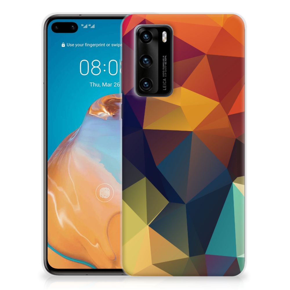 Huawei P40 TPU Hoesje Polygon Color B2C Telecom