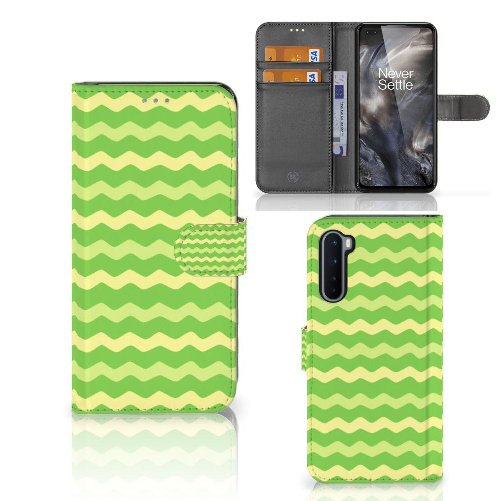 OnePlus Nord Telefoon Hoesje Waves Green