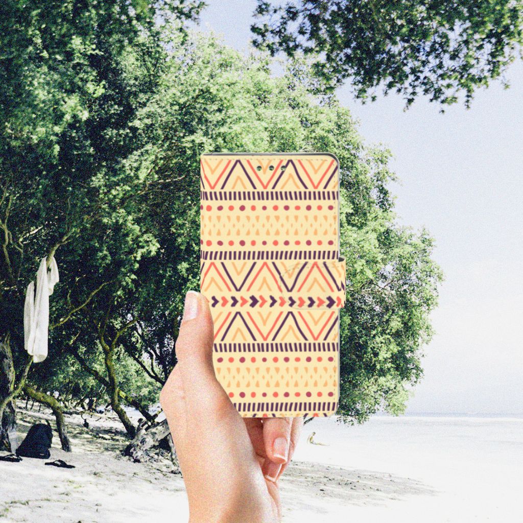 Sony Xperia XZ1 Telefoon Hoesje Aztec Yellow