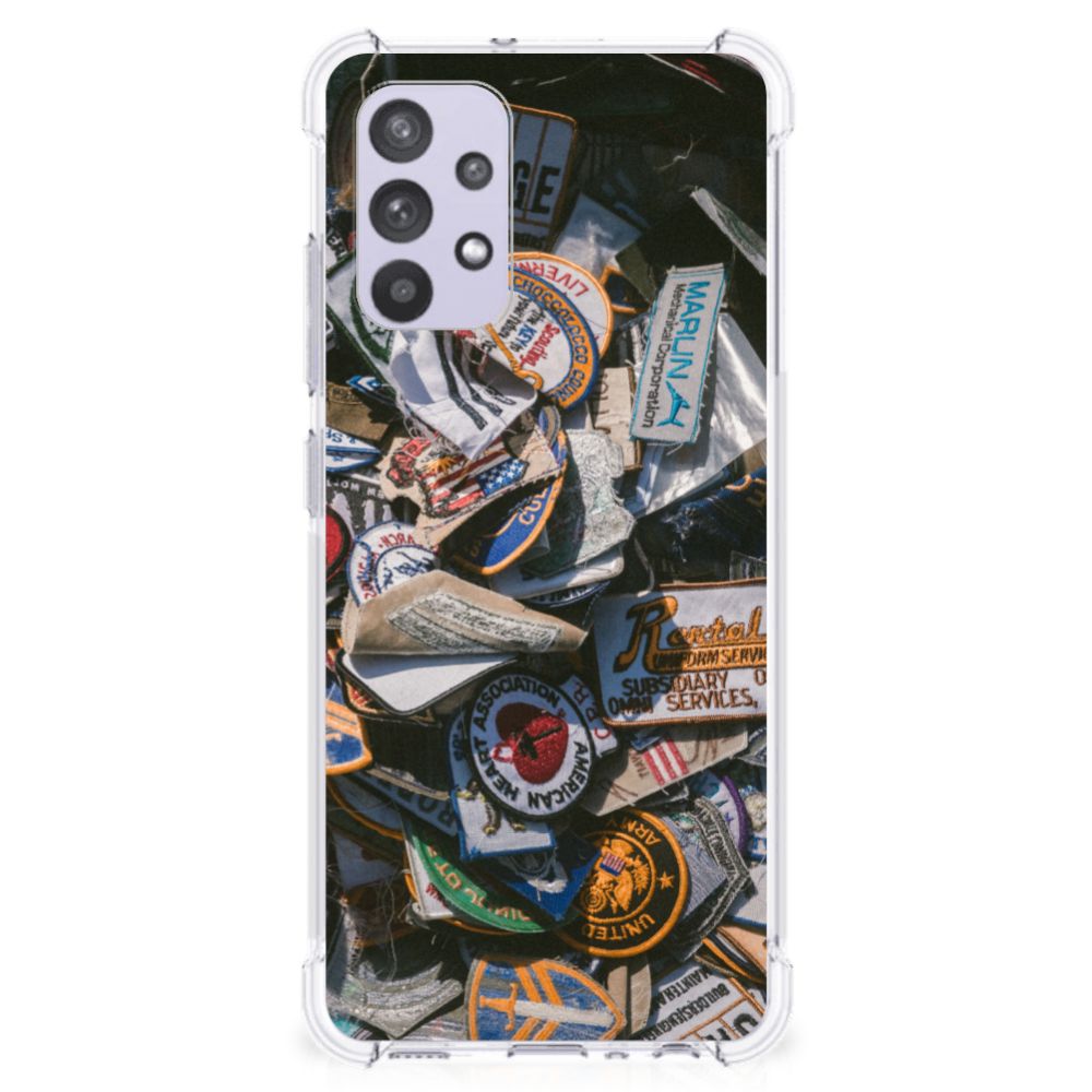 Samsung Galaxy A32 4G | A32 5G Enterprise Editie Anti-shock Hoesje met foto Badges B2C Telecom