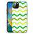 iPhone 14 Plus Back Case Zigzag Groen