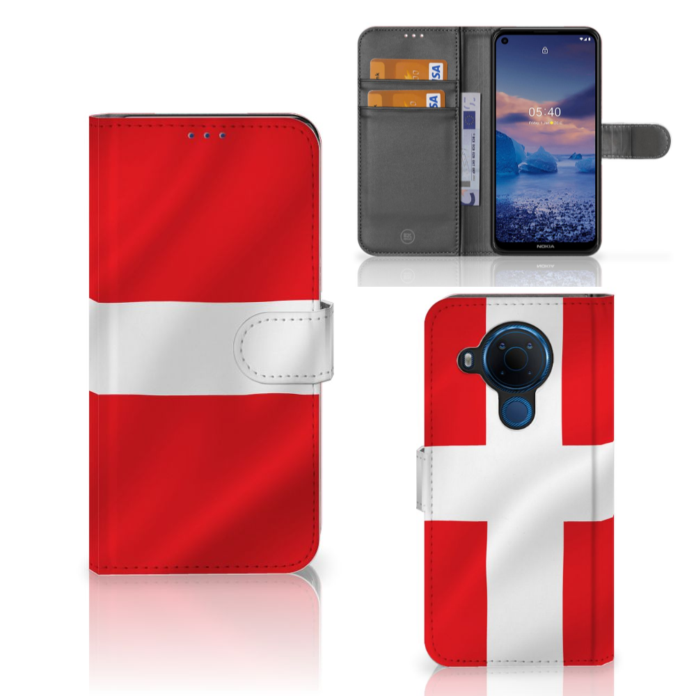 Nokia 5.4 Bookstyle Case Denemarken