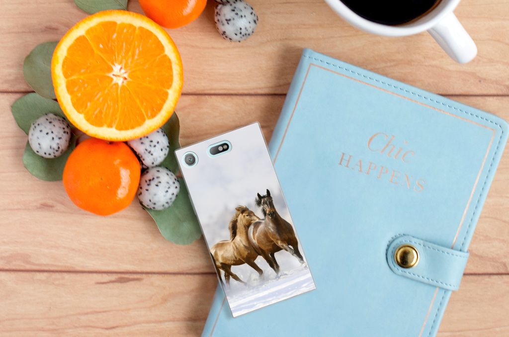 Sony Xperia XZ1 Compact TPU Hoesje Paarden
