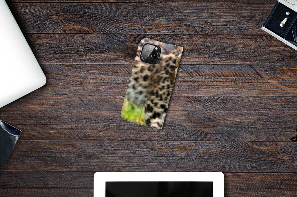 iPhone 14 Pro Max Hoesje maken Baby Luipaard - B2C Telecom