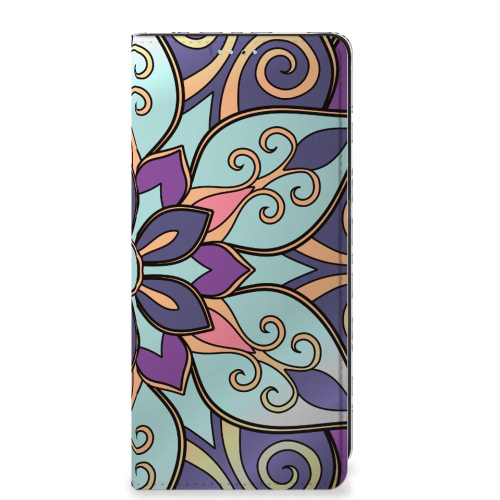Xiaomi Redmi Note 11/11S Smart Cover Purple Flower - B2C Telecom