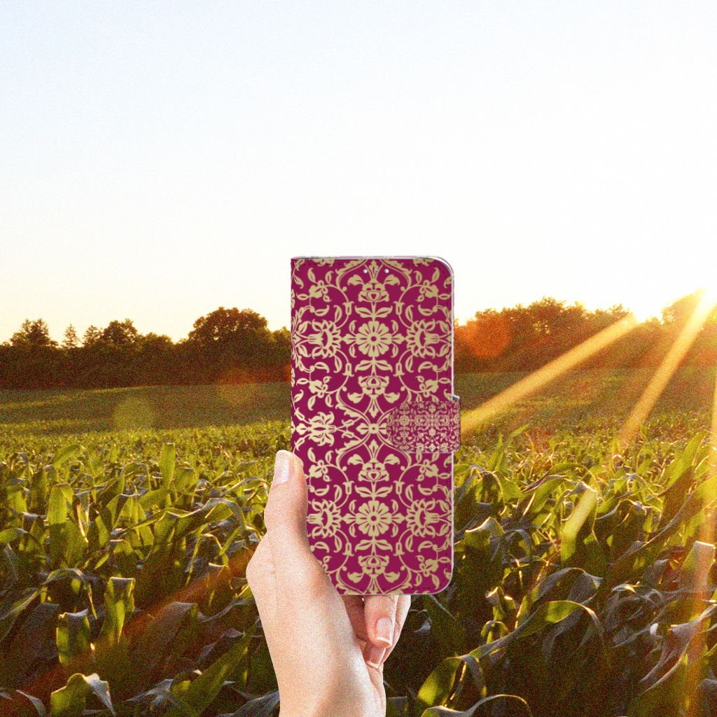 Wallet Case Samsung Galaxy A71 Barok Pink