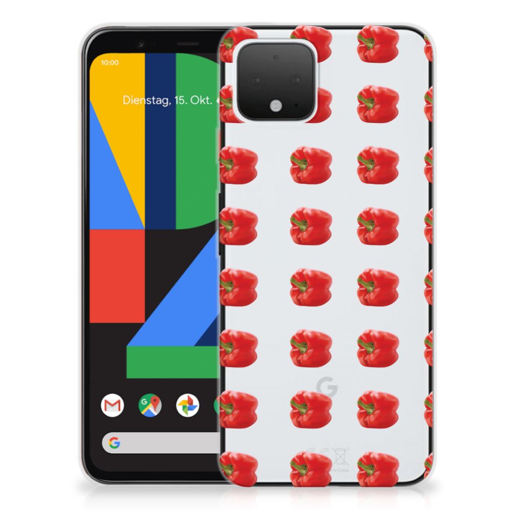 Google Pixel 4 Siliconen Case Paprika Red