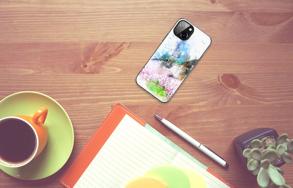 Kleurrijke Telefoonhoesje Apple iPhone 13 | iPhone 14 Vogel B2C Telecom