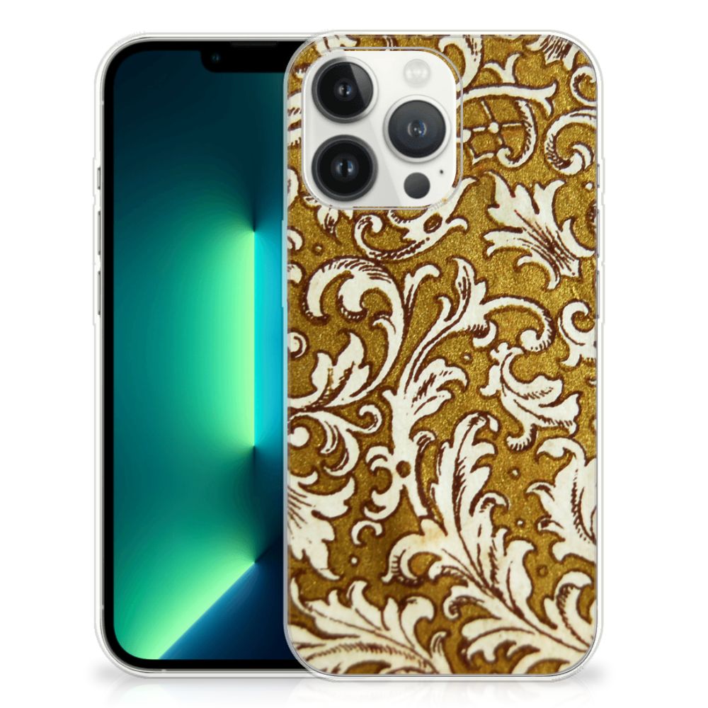 Siliconen Hoesje iPhone 13 Pro Max Barok Goud B2C Telecom