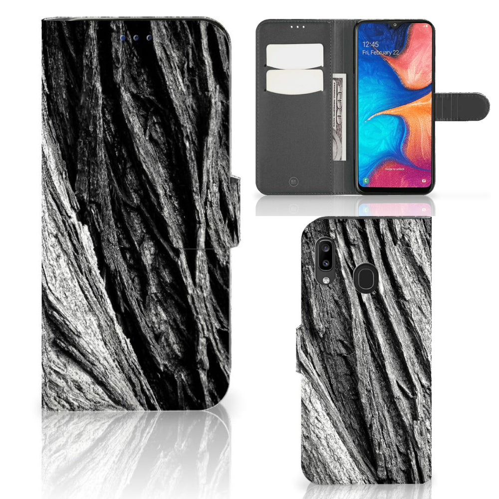 Book Style Case Samsung Galaxy A30 Boomschors Grijs