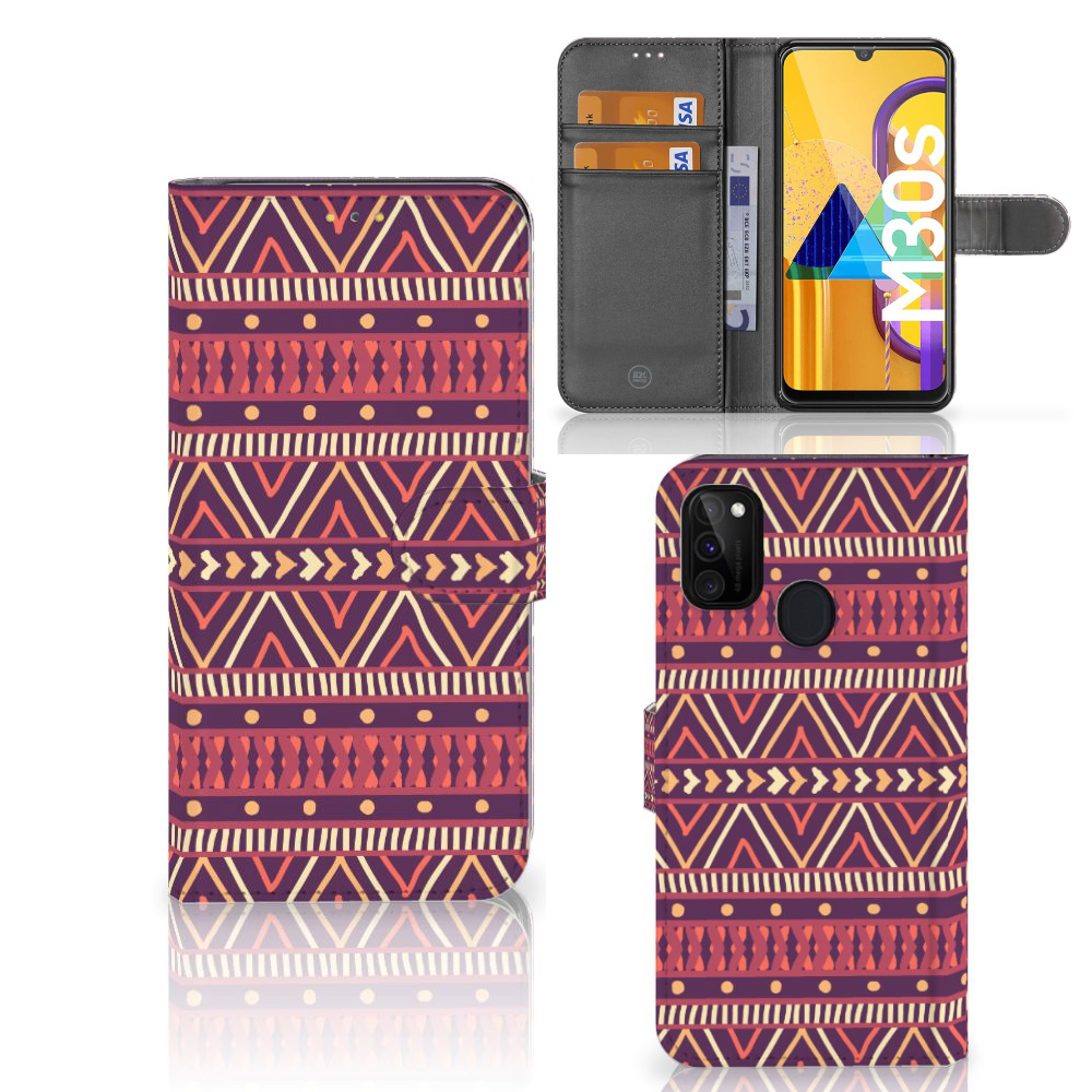 Samsung Galaxy M21 | M30s Telefoon Hoesje Aztec Paars