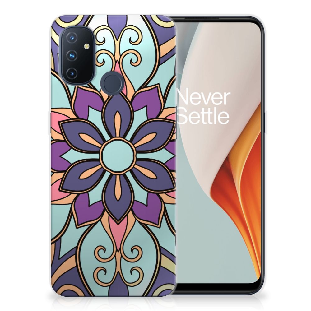 OnePlus Nord N100 TPU Case Purple Flower B2C Telecom