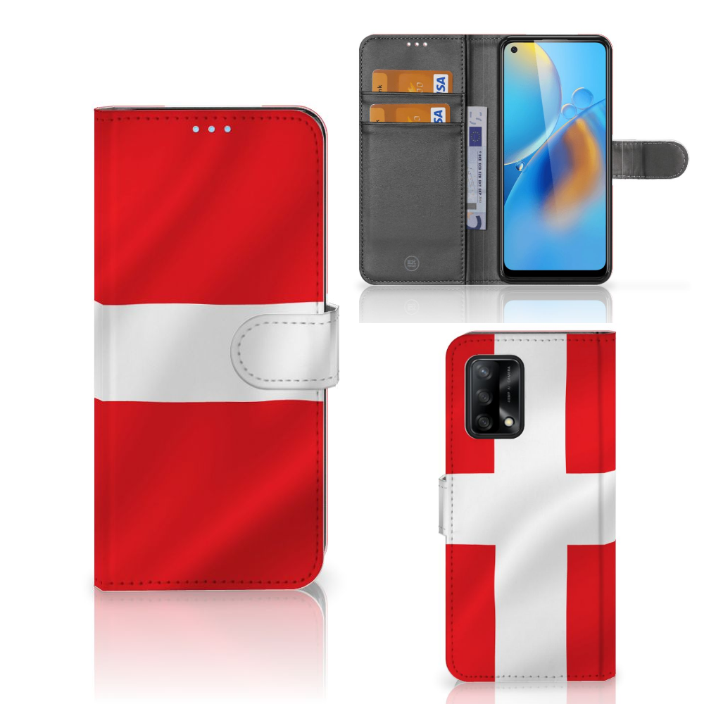 OPPO A74 4G Bookstyle Case Denemarken
