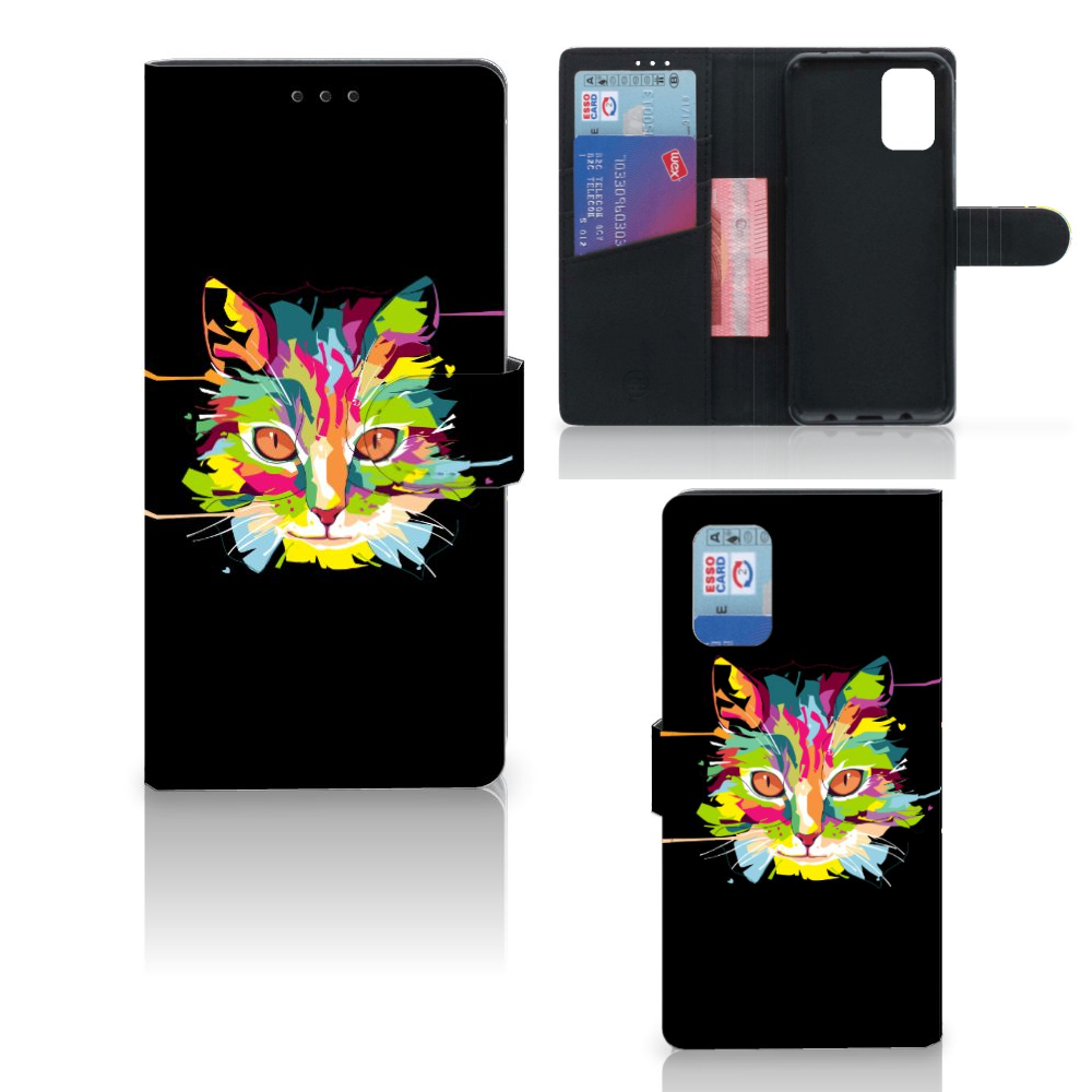 Samsung Galaxy A02s | M02s Leuk Hoesje Cat Color