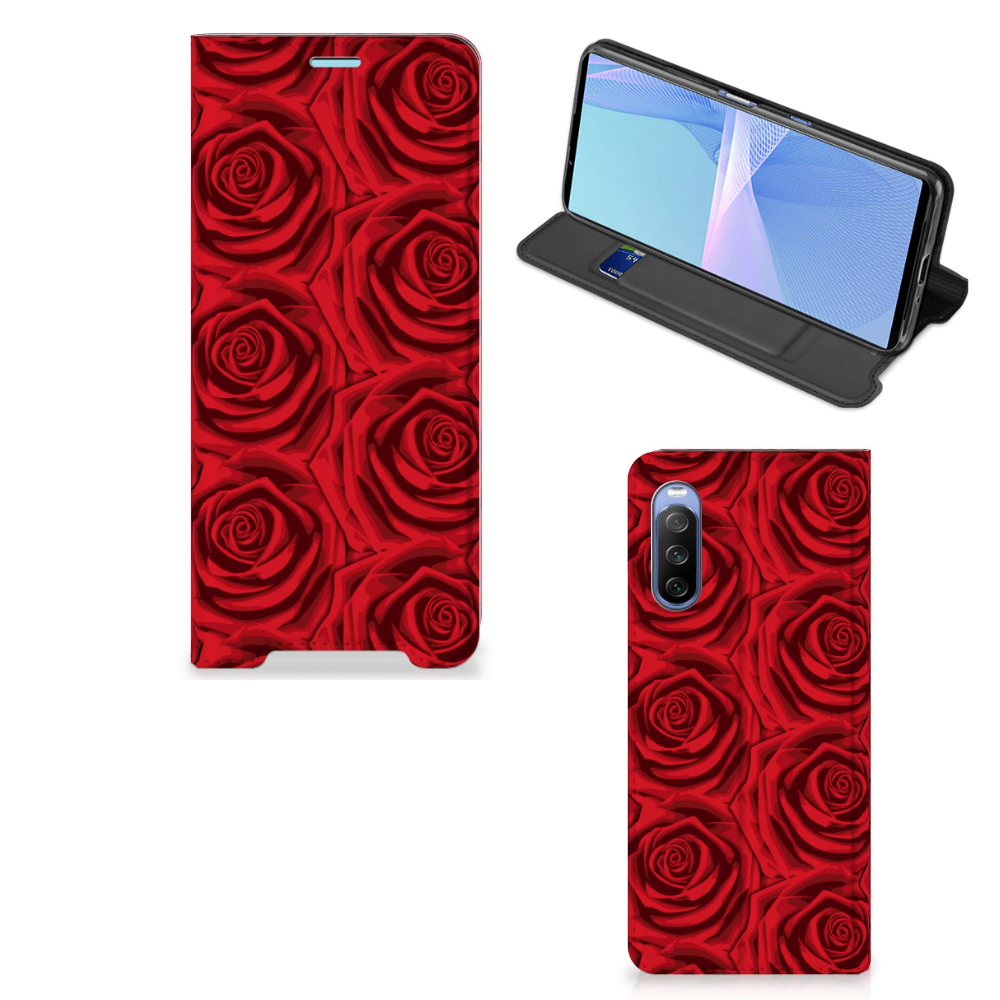 Sony Xperia 10 III Smart Cover Red Roses - B2C Telecom
