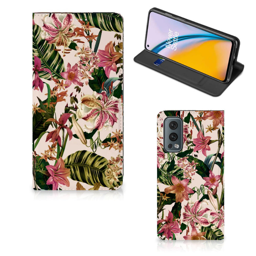 OnePlus Nord 2 5G Smart Cover Flowers