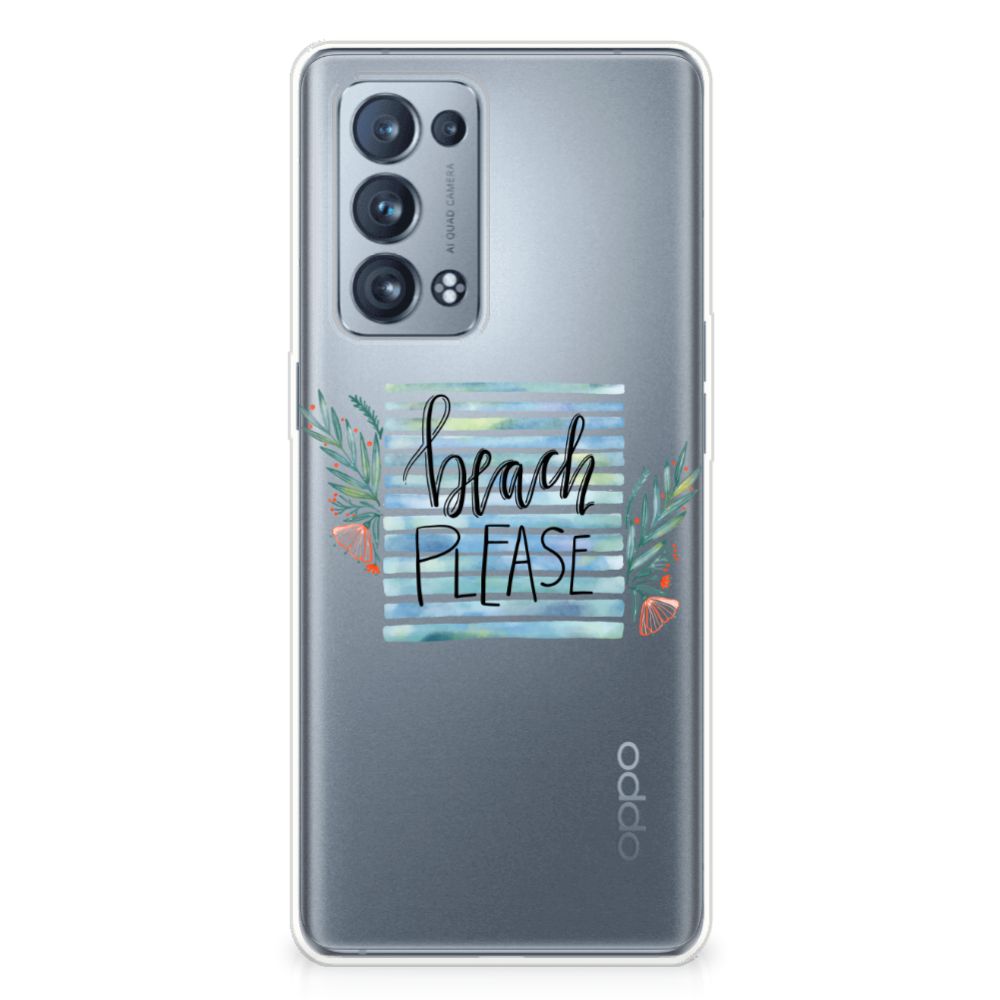 OPPO Reno 6 Pro Plus 5G Telefoonhoesje met Naam Boho Beach