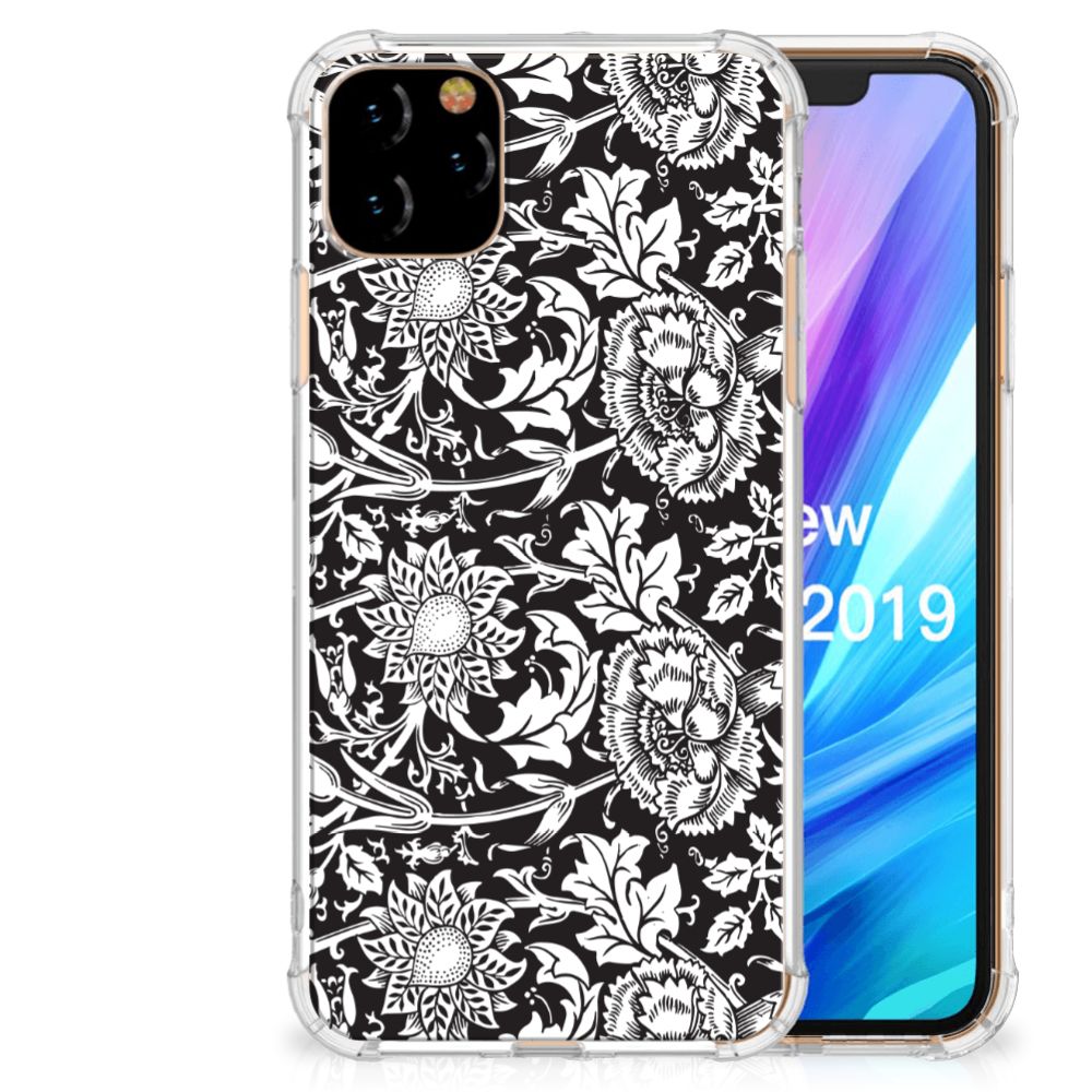 Apple iPhone 11 Pro Max Case Black Flowers