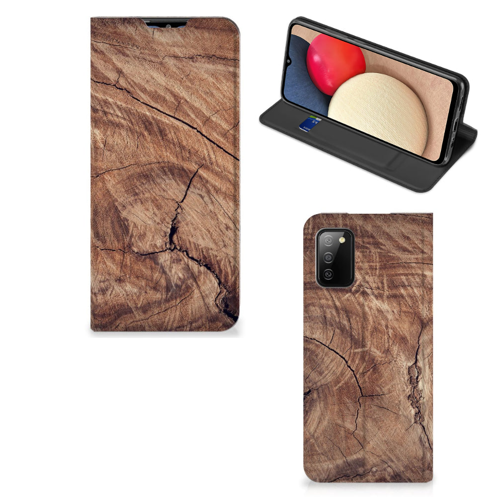 Samsung Galaxy M02s | A02s Book Wallet Case Tree Trunk