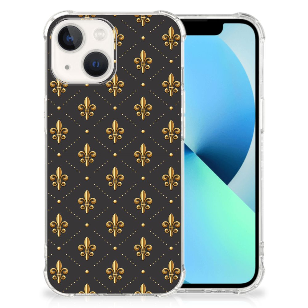 iPhone 13 Doorzichtige Silicone Hoesje Franse Lelie