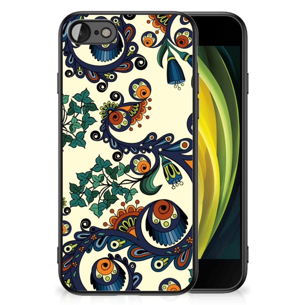 Back Cover iPhone SE 2022 | SE 2020 | 7/8 Barok Flower design featuring colorful floral patterns.
