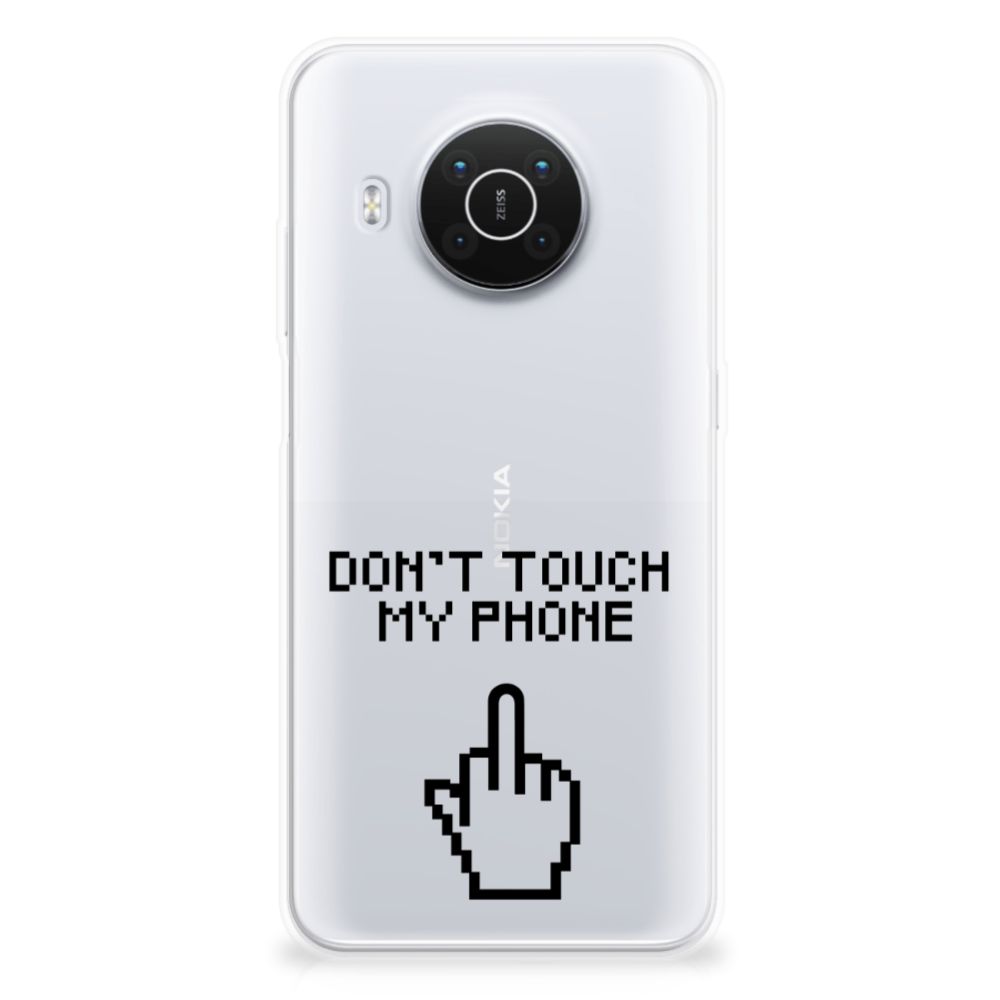 Nokia X10 | X20 Silicone-hoesje Finger Don't Touch My Phone B2C Telecom