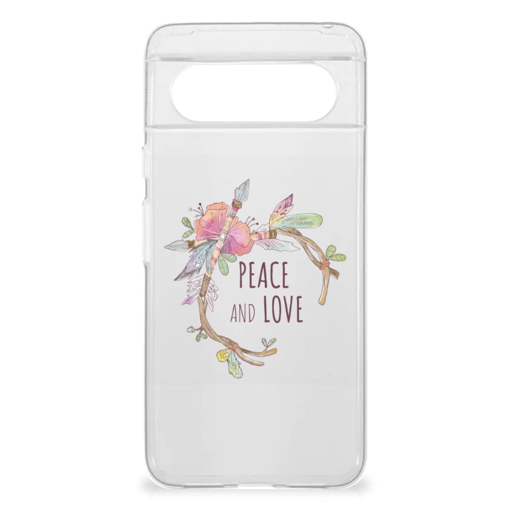 Google Pixel 8 Telefoonhoesje met Naam Boho Text