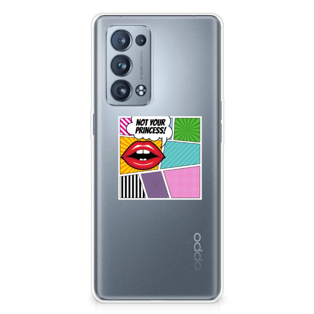OPPO Reno 6 Pro Plus 5G Silicone Back Cover Popart Princess B2C Telecom