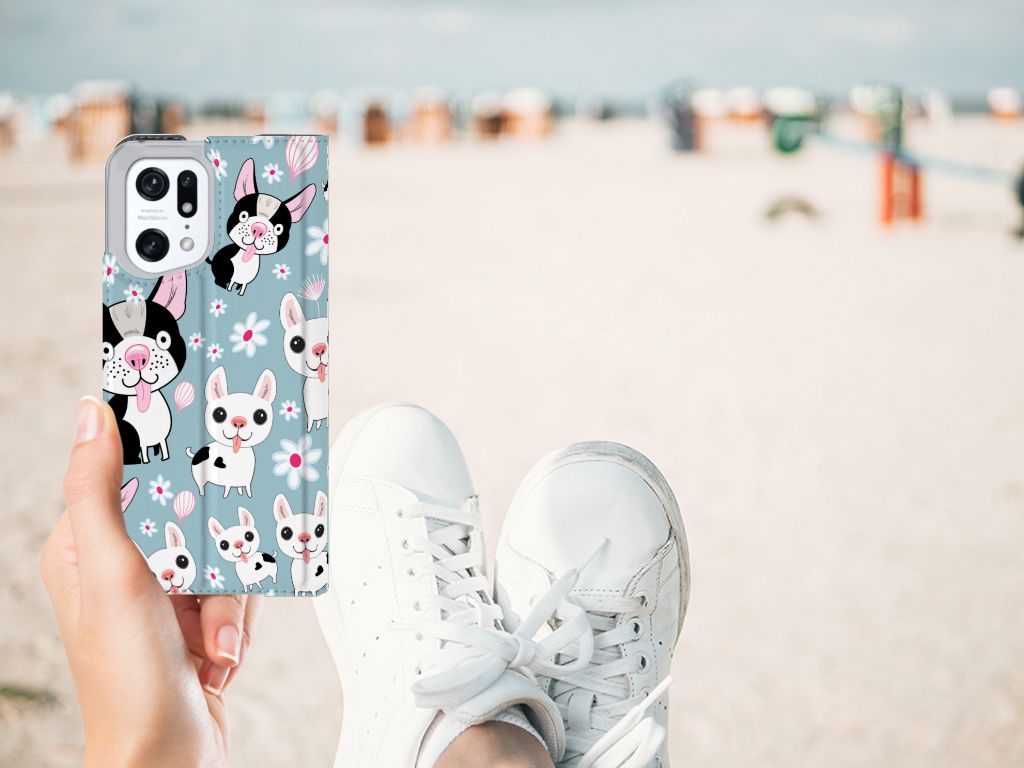 OPPO Find X5 Pro Hoesje maken Hondjes - B2C Telecom