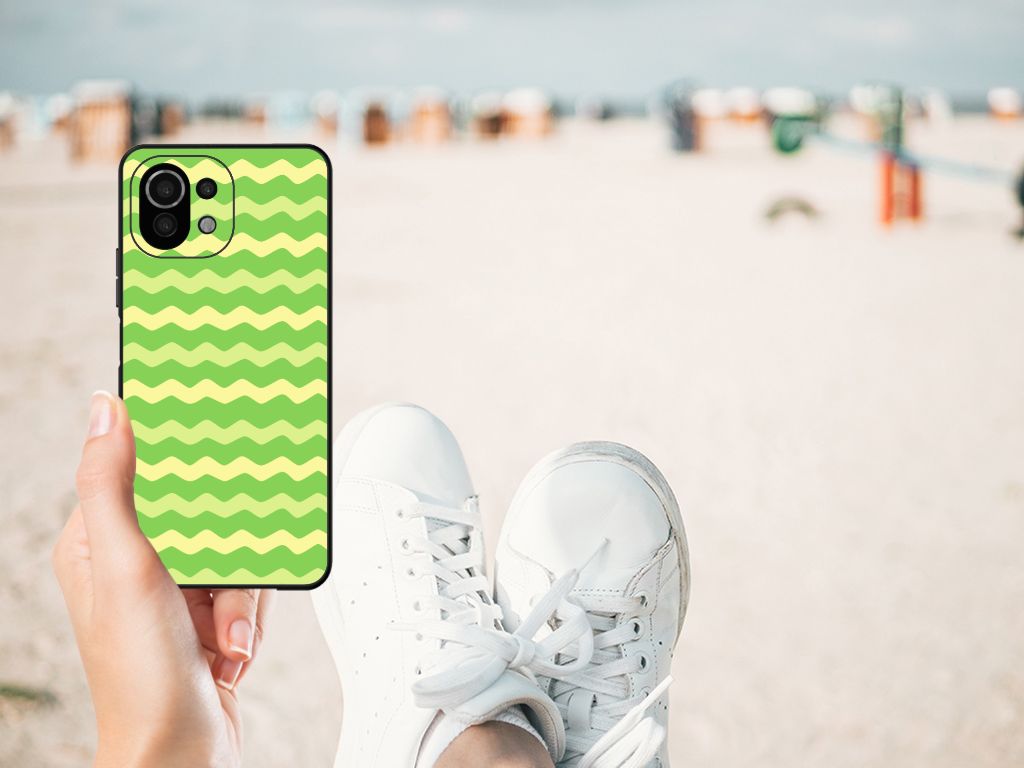 Xiaomi 11 Lite 5G NE | Mi 11 Lite Back Case Waves Green B2C Telecom