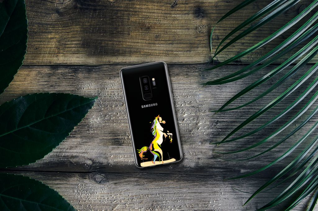 Samsung Galaxy S9 Plus Telefoonhoesje met Naam Horse Color