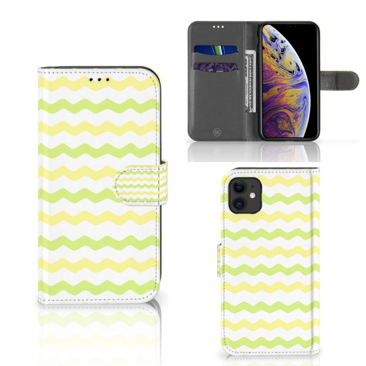 Apple iPhone 11 Telefoon Hoesje Waves Yellow