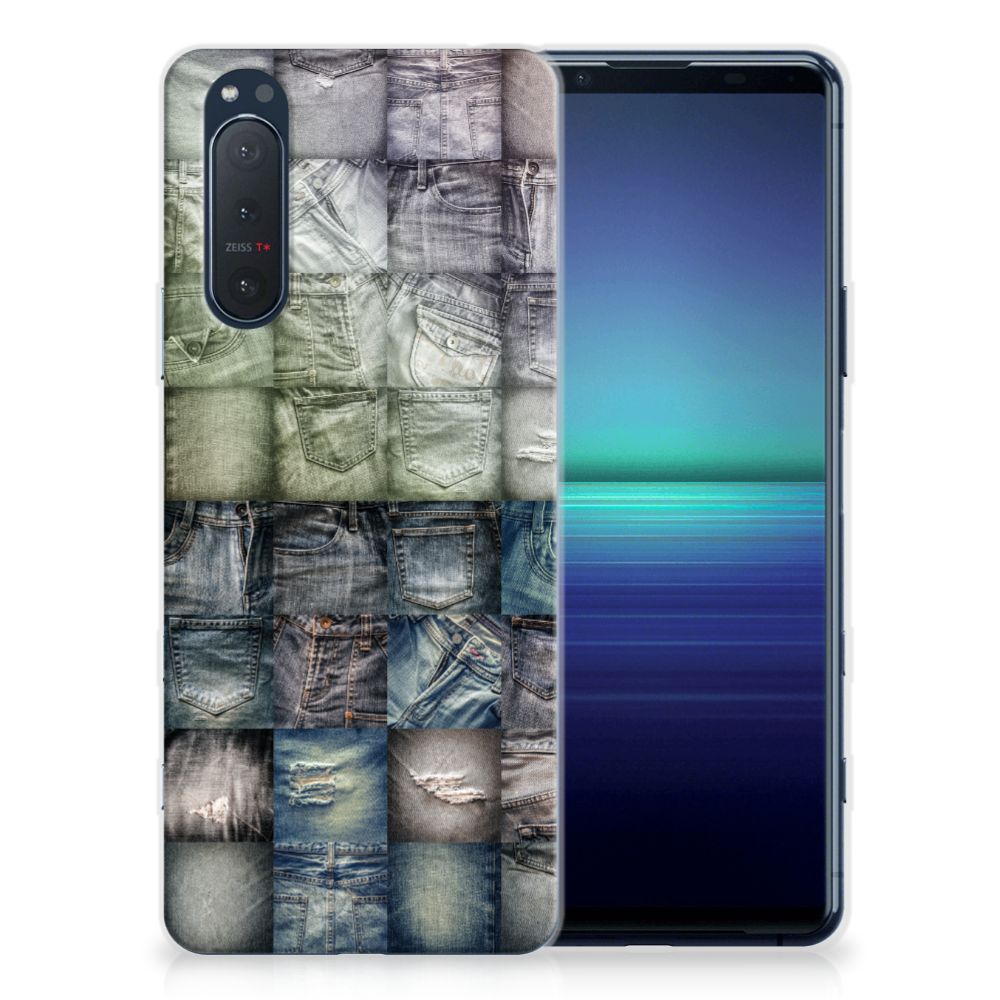 Silicone Back Cover Sony Xperia 5II Spijkerbroeken