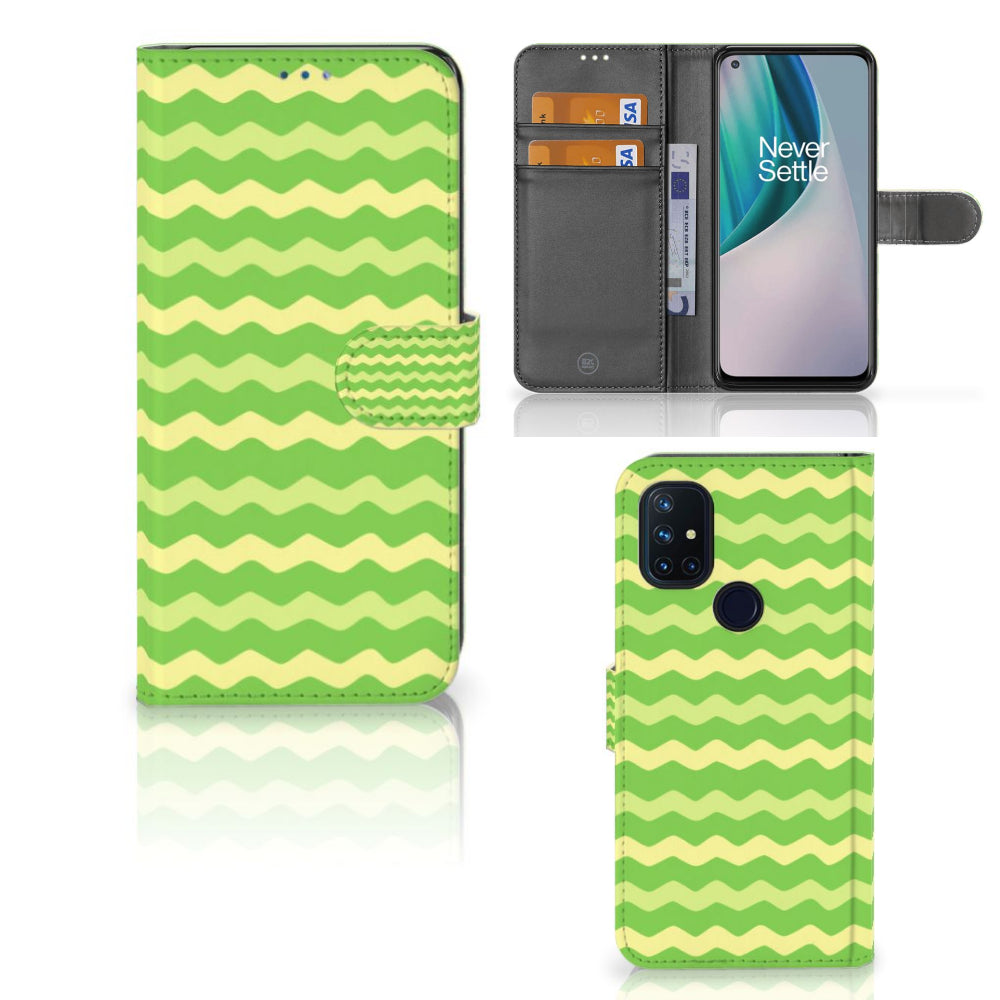 OnePlus Nord N10 Telefoon Hoesje Waves Green