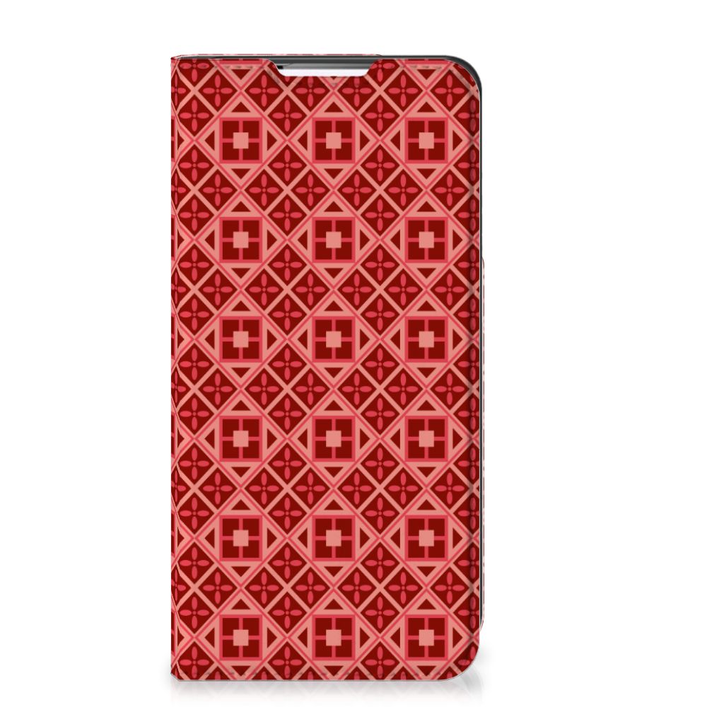 Samsung Galaxy S22 Plus Hoesje met Magneet Batik Rood - B2C Telecom