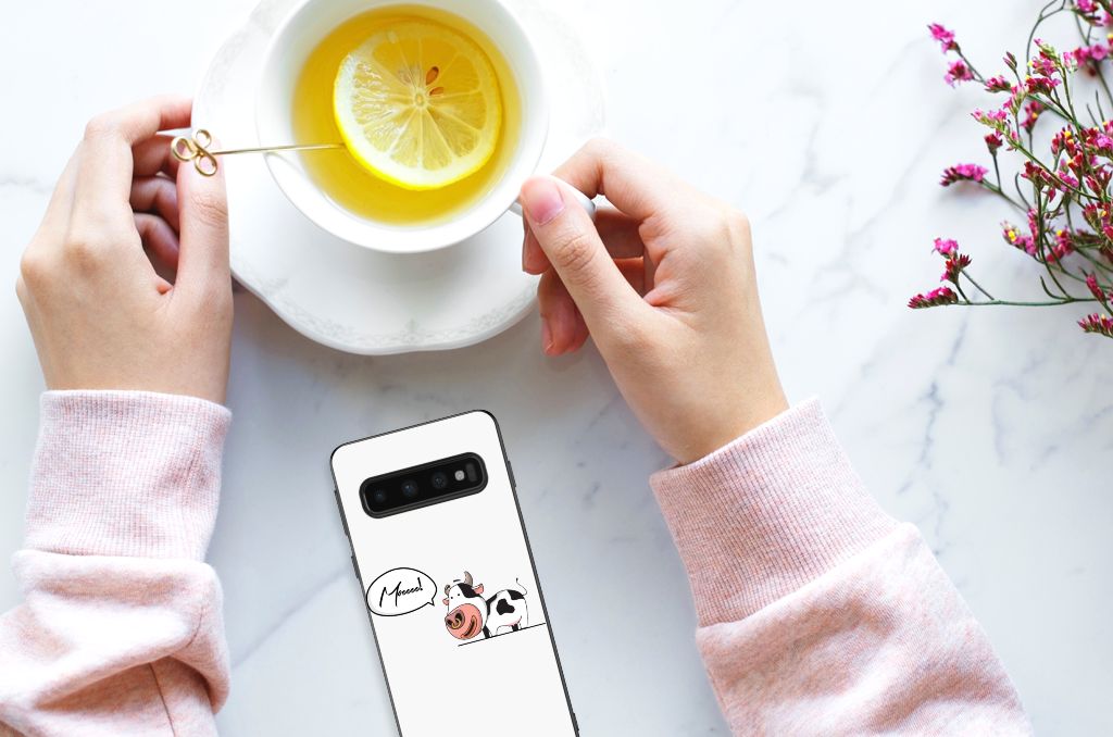 Samsung Galaxy S10 Bumper Hoesje Cow B2C Telecom