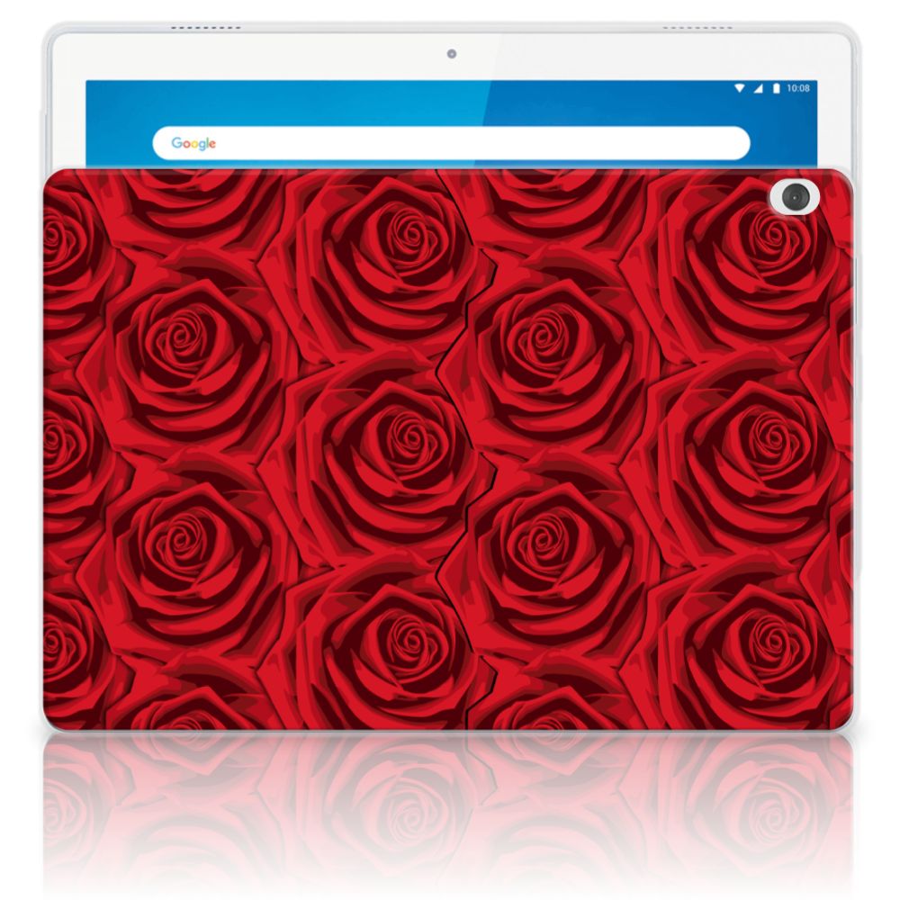 Lenovo Tab M10 Siliconen Hoesje Red Roses