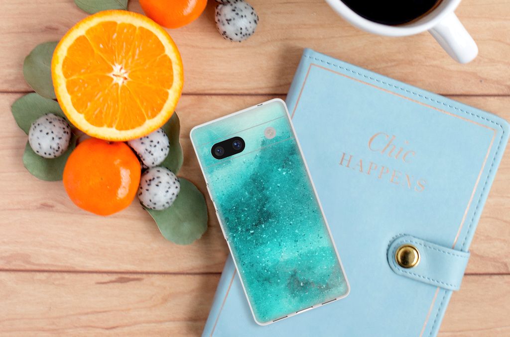 Hoesje maken Google Pixel 7A Painting Blue B2C Telecom