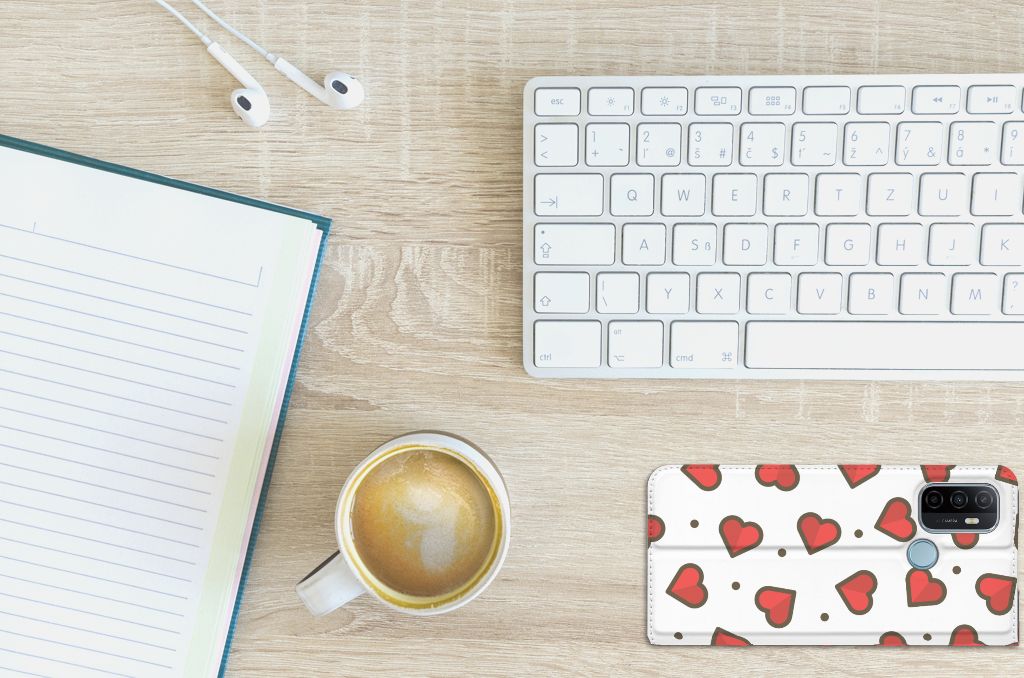 OPPO A53 | A53s Hoesje met Magneet Hearts - B2C Telecom