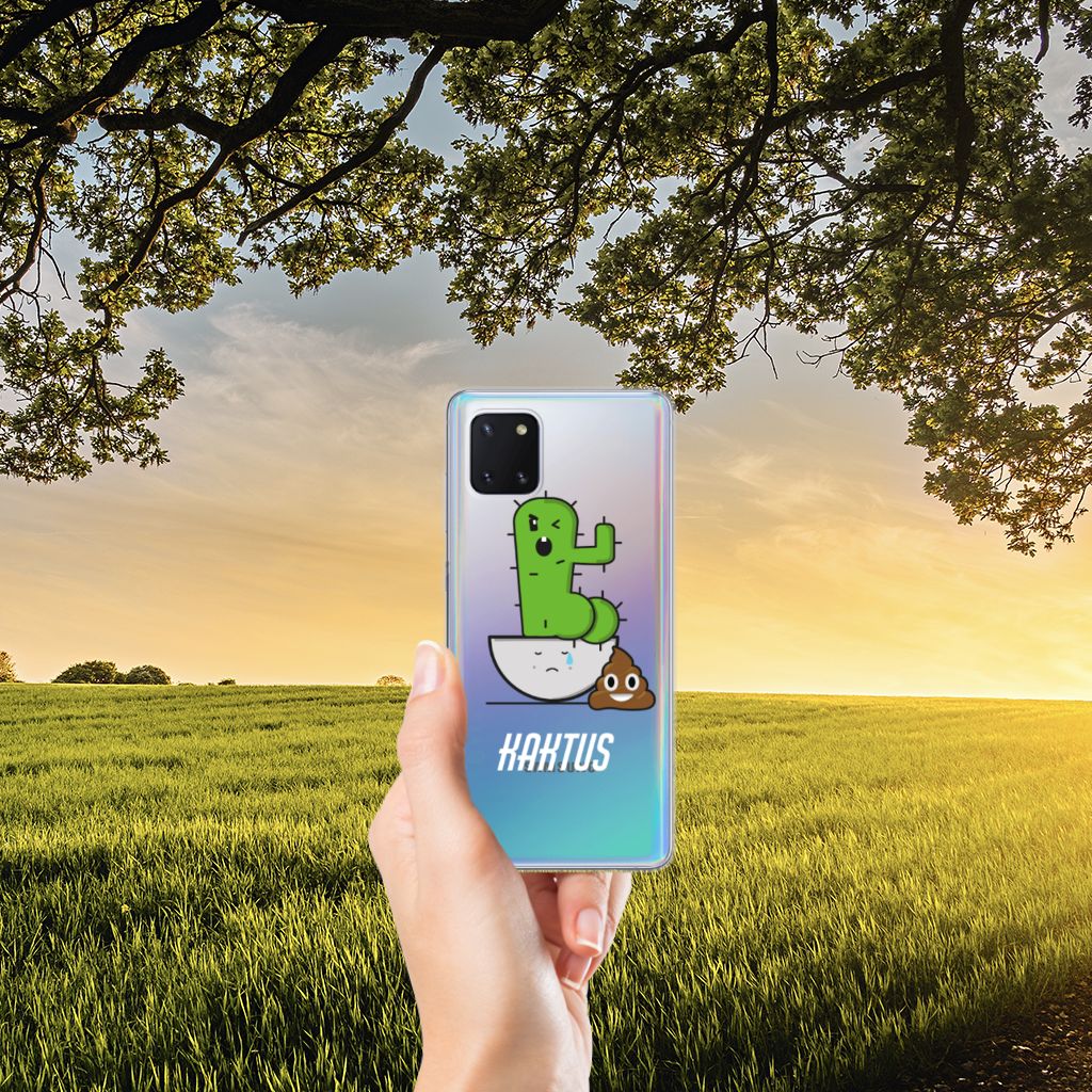 Samsung Galaxy Note 10 Lite Telefoonhoesje met Naam Cactus Poo B2C Telecom
