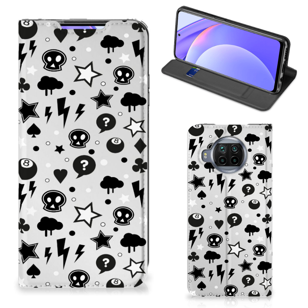 Mobiel BookCase Xiaomi Mi 10T Lite Silver Punk - B2C Telecom