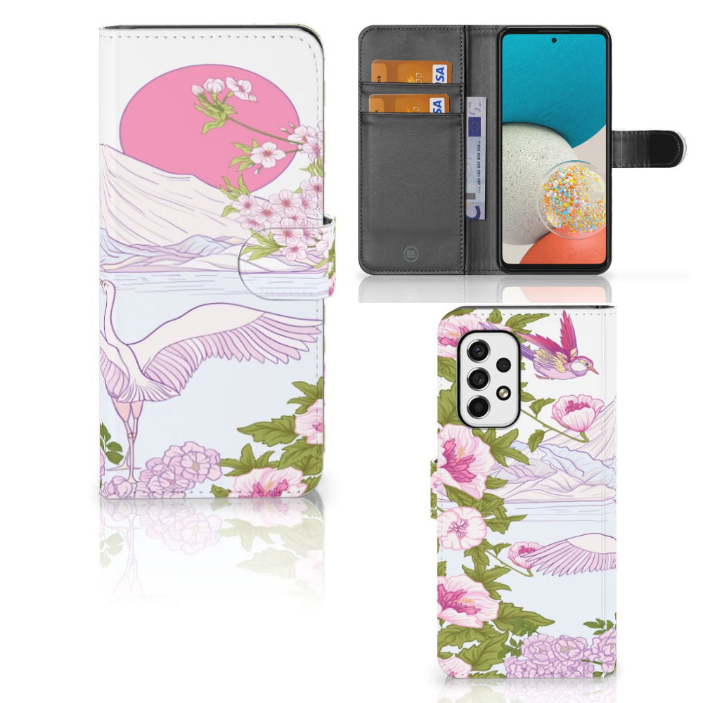 Samsung Galaxy A53 Telefoonhoesje met Pasjes Bird Standing