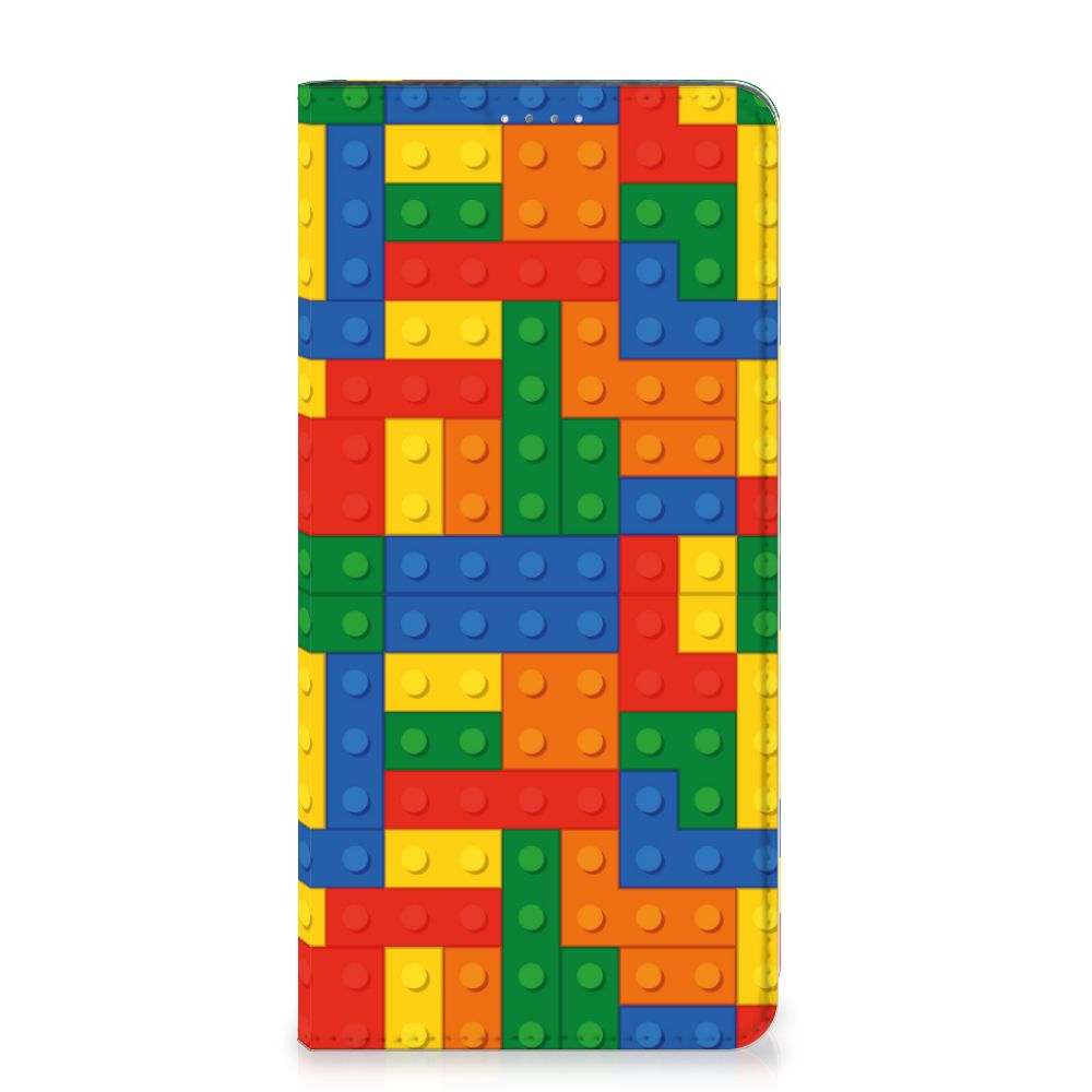 Samsung Galaxy A14 5G Hoesje met Magneet Blokken in kleurrijk Lego design met stevige bescherming.