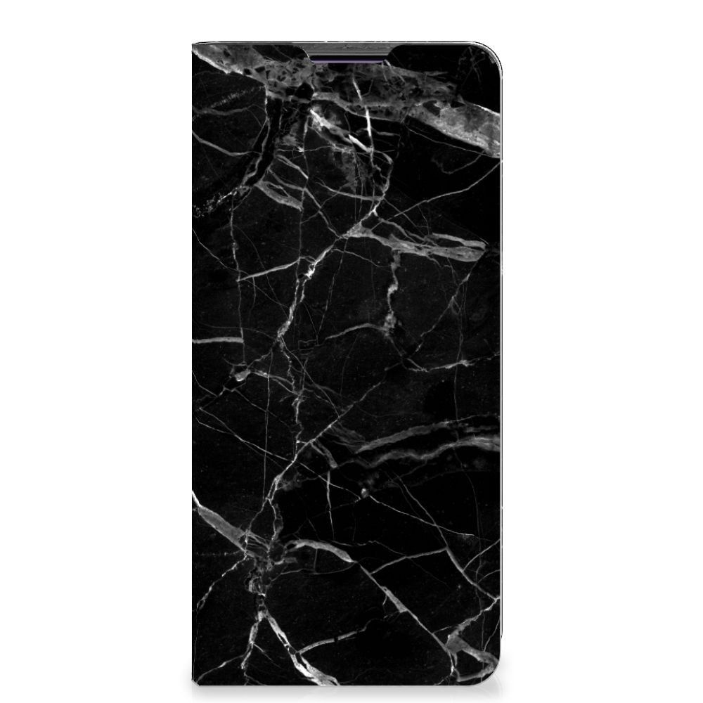 Motorola Edge 30 Pro Standcase Marmer Zwart - Origineel Cadeau Vader - B2C Telecom