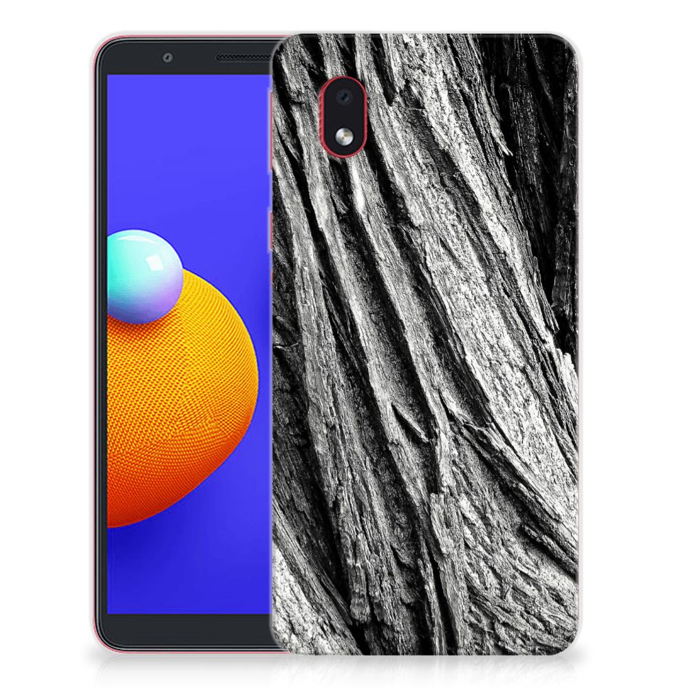 Bumper Hoesje Samsung Galaxy A01 Core Boomschors Grijs