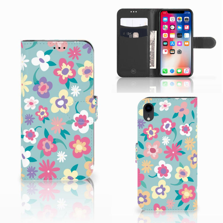 Apple iPhone Xr Hoesje Flower Power