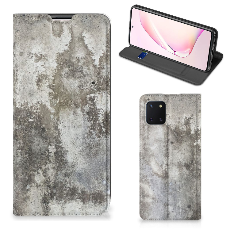Samsung Galaxy Note 10 Lite Standcase Beton Print - B2C Telecom